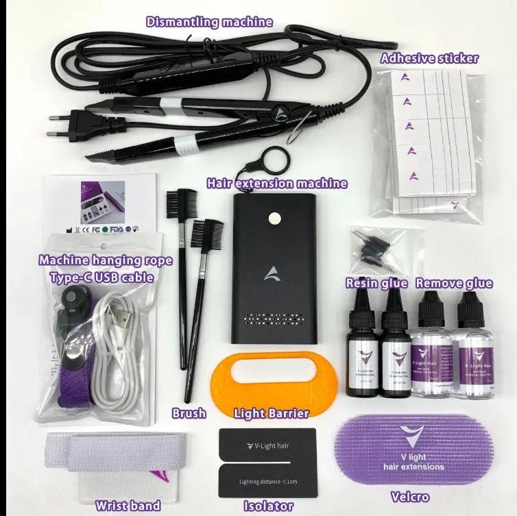 Best Selling V Light Bulk Hair Extension UV Set Kit – Premium Quality and Versatile Styling.