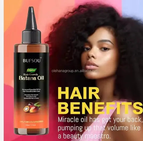 Natural Organic Raw 100% Batana Essential Oil Castor Rosemary Batana Oil for Hair Growth