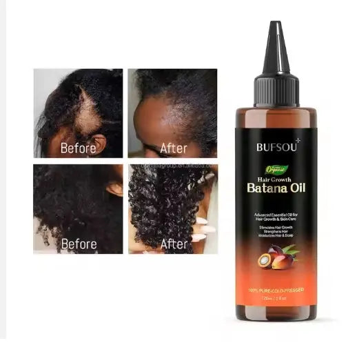 Natural Organic Raw 100% Batana Essential Oil Castor Rosemary Batana Oil for Hair Growth