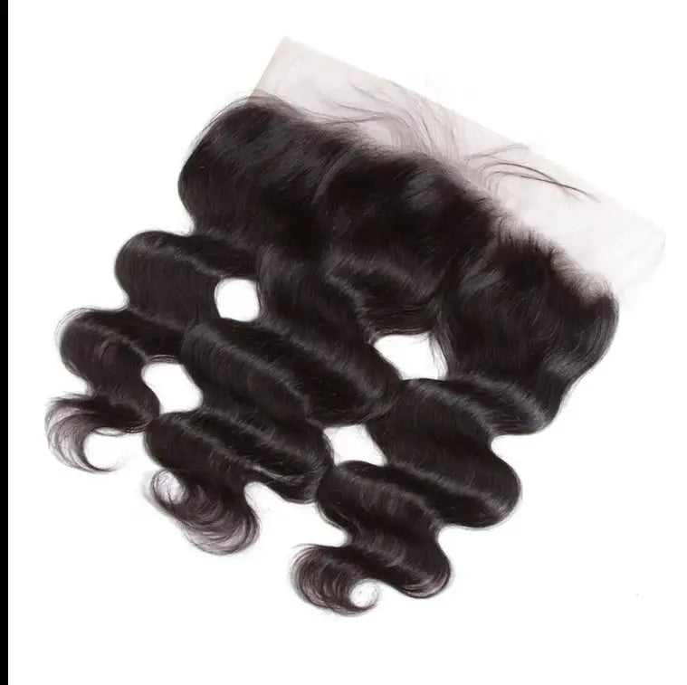13 X 4 Lace Frontal Closure Body Wave Frontal Transparent Lace Frontals With Bangs Baby Hair Remy Human Hair Natural Color by Alibaba