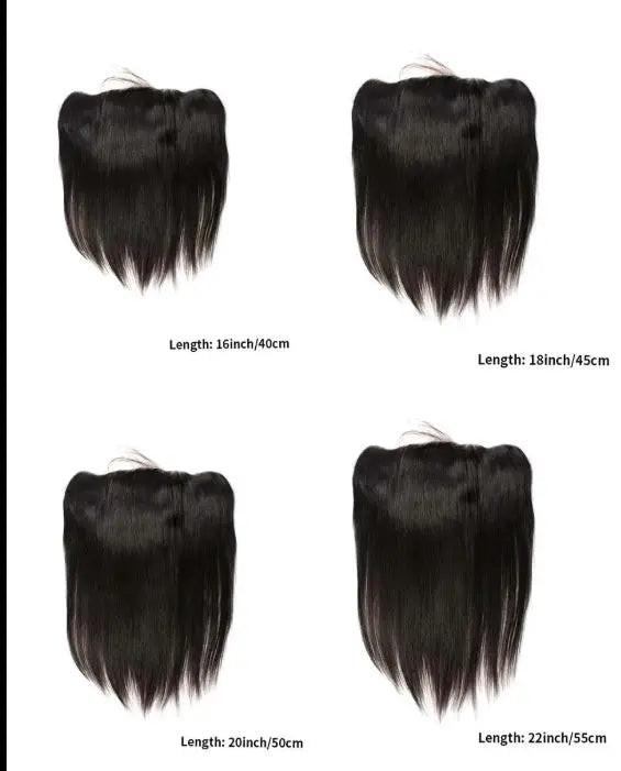 Celebrity Hair & Beauty Frontal Lace Transparent 13x4 Straight Lace Closure Brazilian Human Hair – Natural Look Seamless Blend.