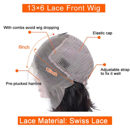 180% density Burmese Curly 30'' 13x6 glueless lace front wig with Swiss lace and pre-plucked hairline.