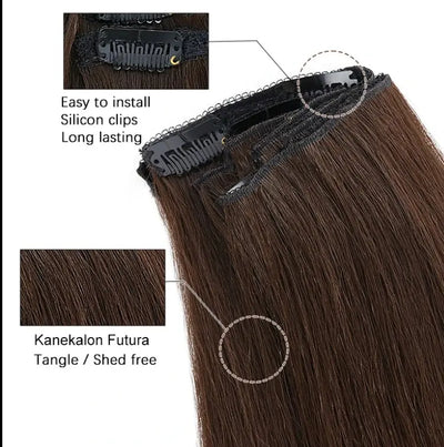 Julianna Synthetic Hair Extension Clip In – High Quality Heat Resistant Fiber - Celebrity Hair & Beauty