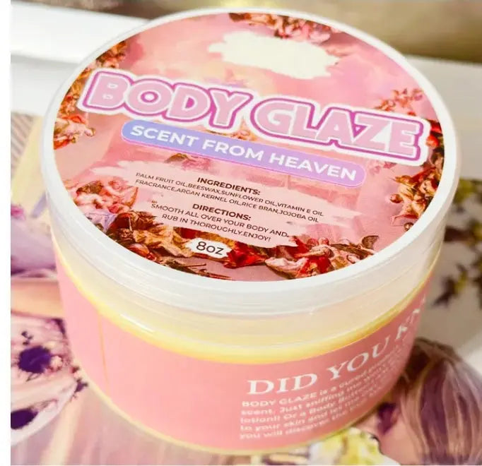 Scent From Heaven Body Glaze Whitening Lotion with Vitamin E Shea Butter Pick Your Scent for Adults Body Care Cream