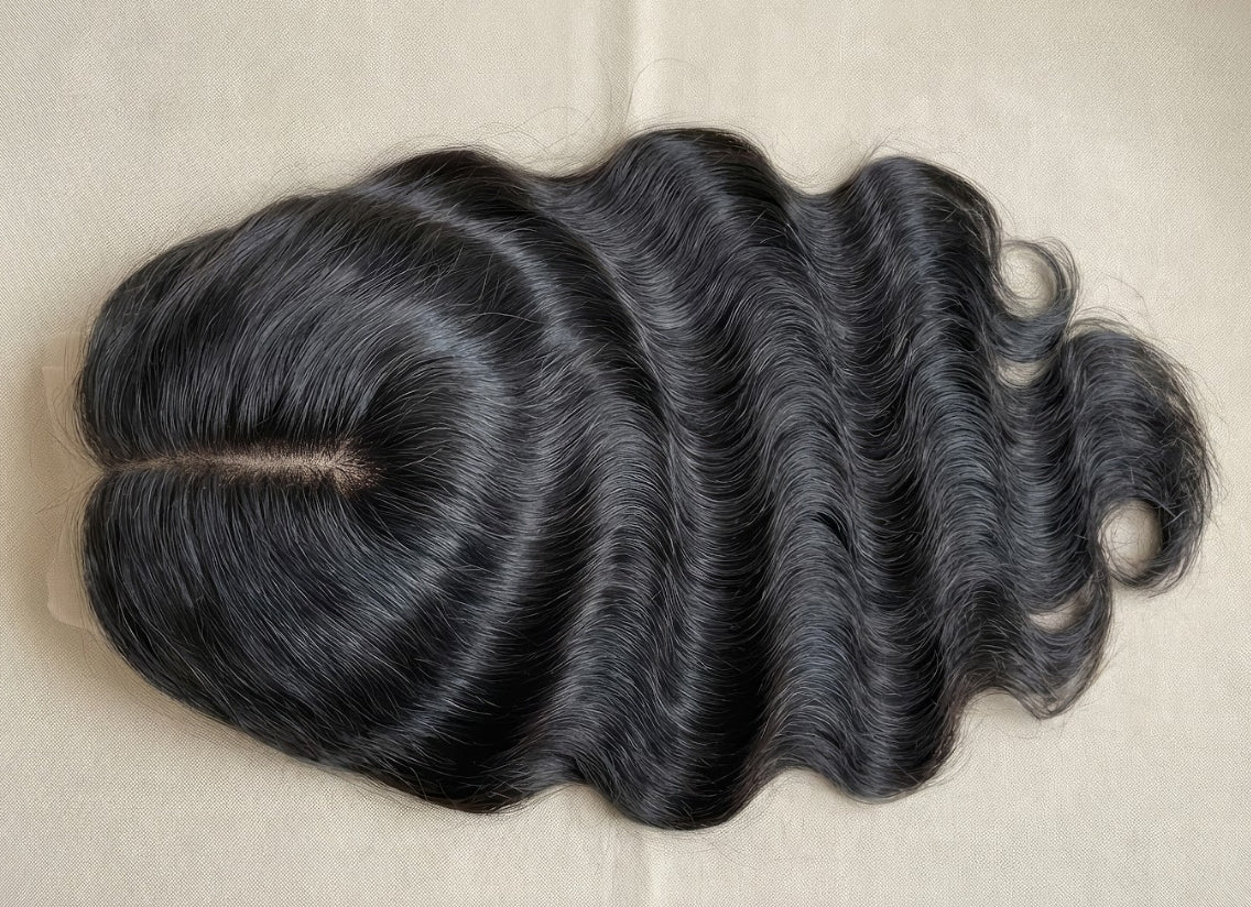 Celebrity Hair & Beauty Body Wave 200% Density 13X6 HD Frontal Lace extensions, showcasing the textured, natural-looking hair.