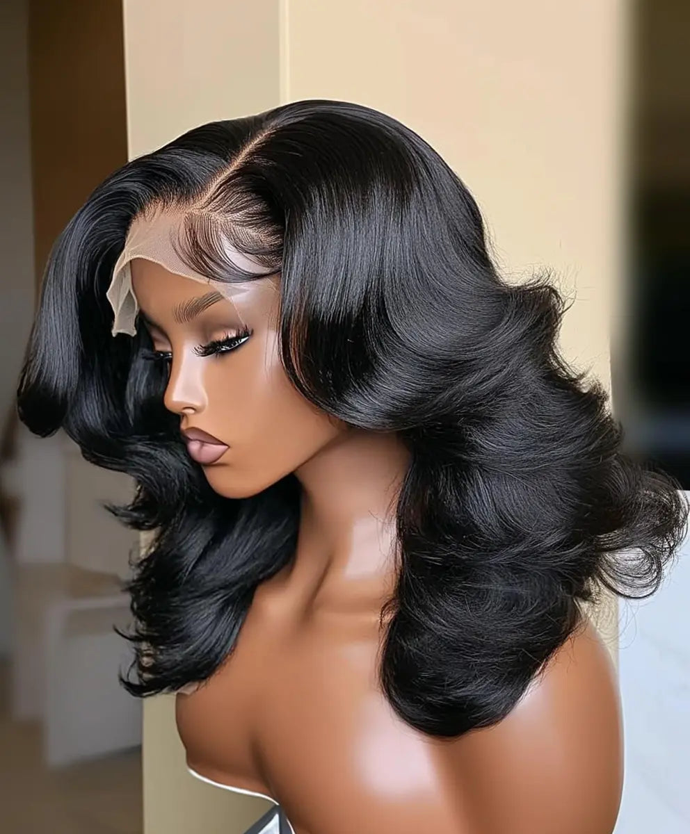 13x6 HD Lace Frontal Glueless Wig 200 Density Body Wave 12 Inch