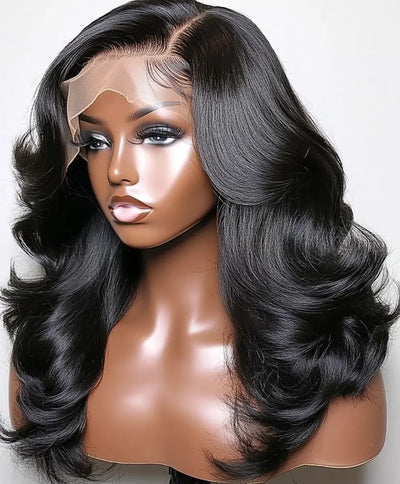 13x6 HD Lace Frontal Glueless Wig 200 Density Body Wave 12 Inch
