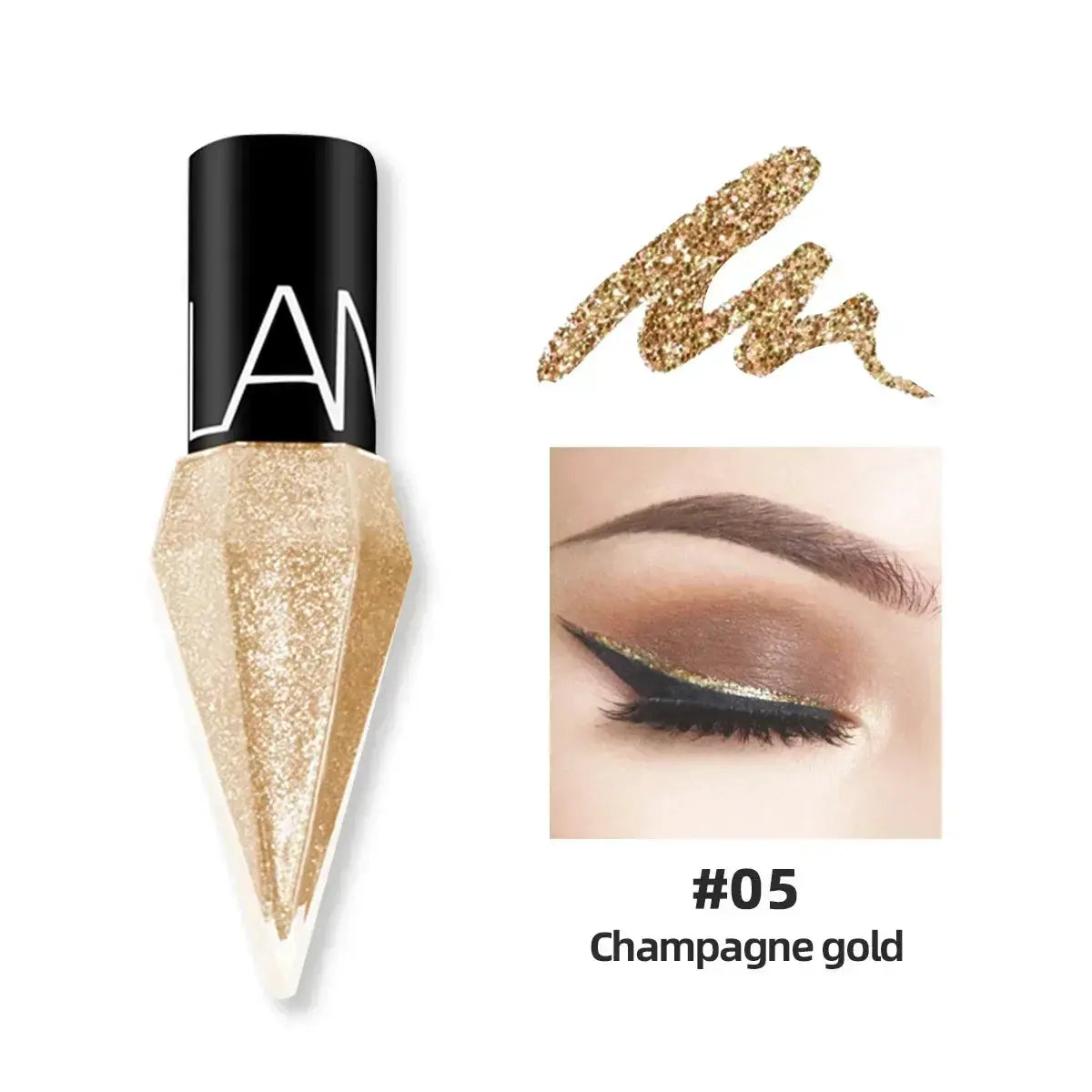 Sweat-proof Eyeliner 5-color Liquid Eye Shadow Maquillage Professional Makeup Tools Celebrity Hair & Beauty