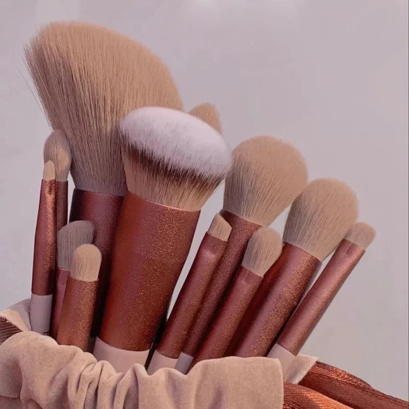 13Pcs Soft Fluffy Makeup Brushes Set for Cosmetics Tools