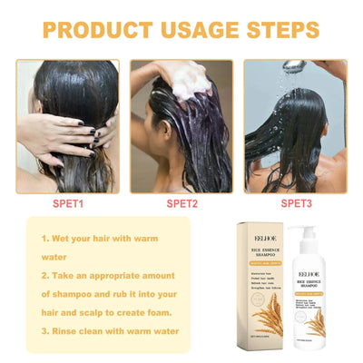 Rice Shampoo and Conditioner for Hair Growth Moisturizing Scalp Deep Cleansing to Strengthen Hair Oil of Rosemary Shampoo 100g