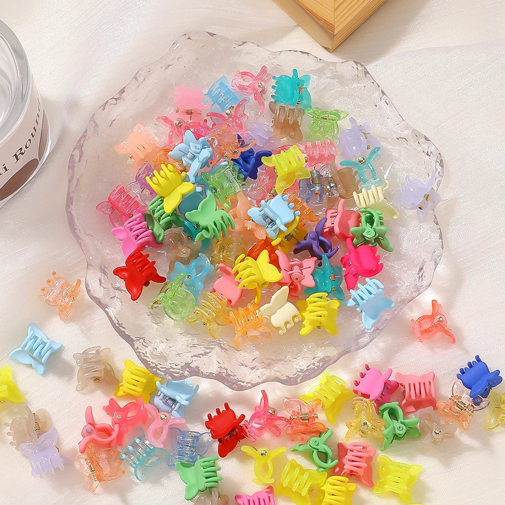 10/20/30Pcs New Colorful Butterfly Mini Hair Clip Accessories