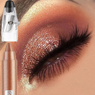 12 Colors Pearlescent Eyeshadow Pen Long Lasting Waterproof - Celebrity Hair & Beauty