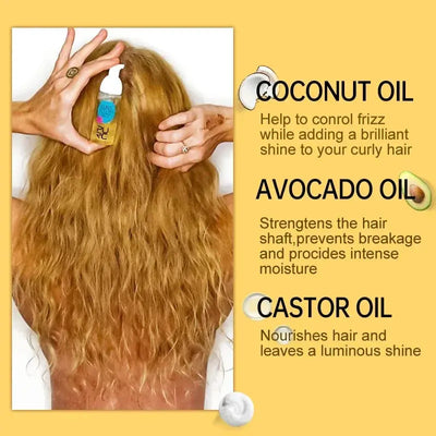 Curly Styling Hair Treatment Mousse Wavy Hair Products Shampoo Smoothing Castor Oil for Dry Damaged Frizz Hair Care Бигуди