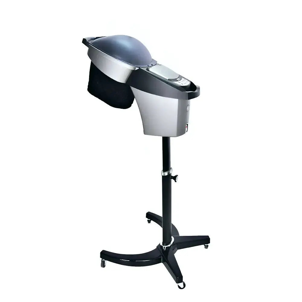 Hair Steamer Salon Micro Mister Hair Scalp Treatment Dye Perm Barber Shop Red Blue Light for Black Hair Natural with Wheels