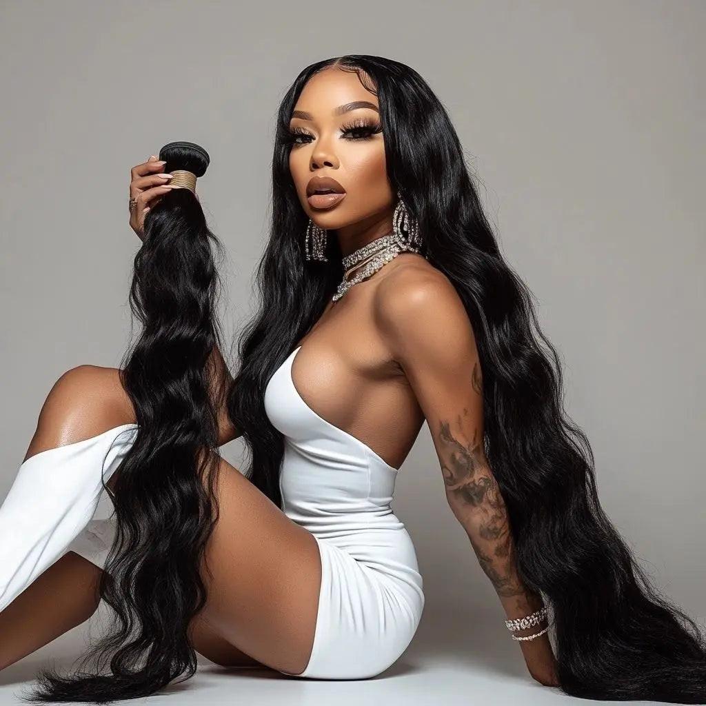 Raw Natural Wavy Hair Extensions 100% Virgin Hair.