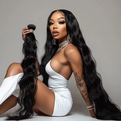 Raw Natural Wavy Hair Extensions 100% Virgin Hair.