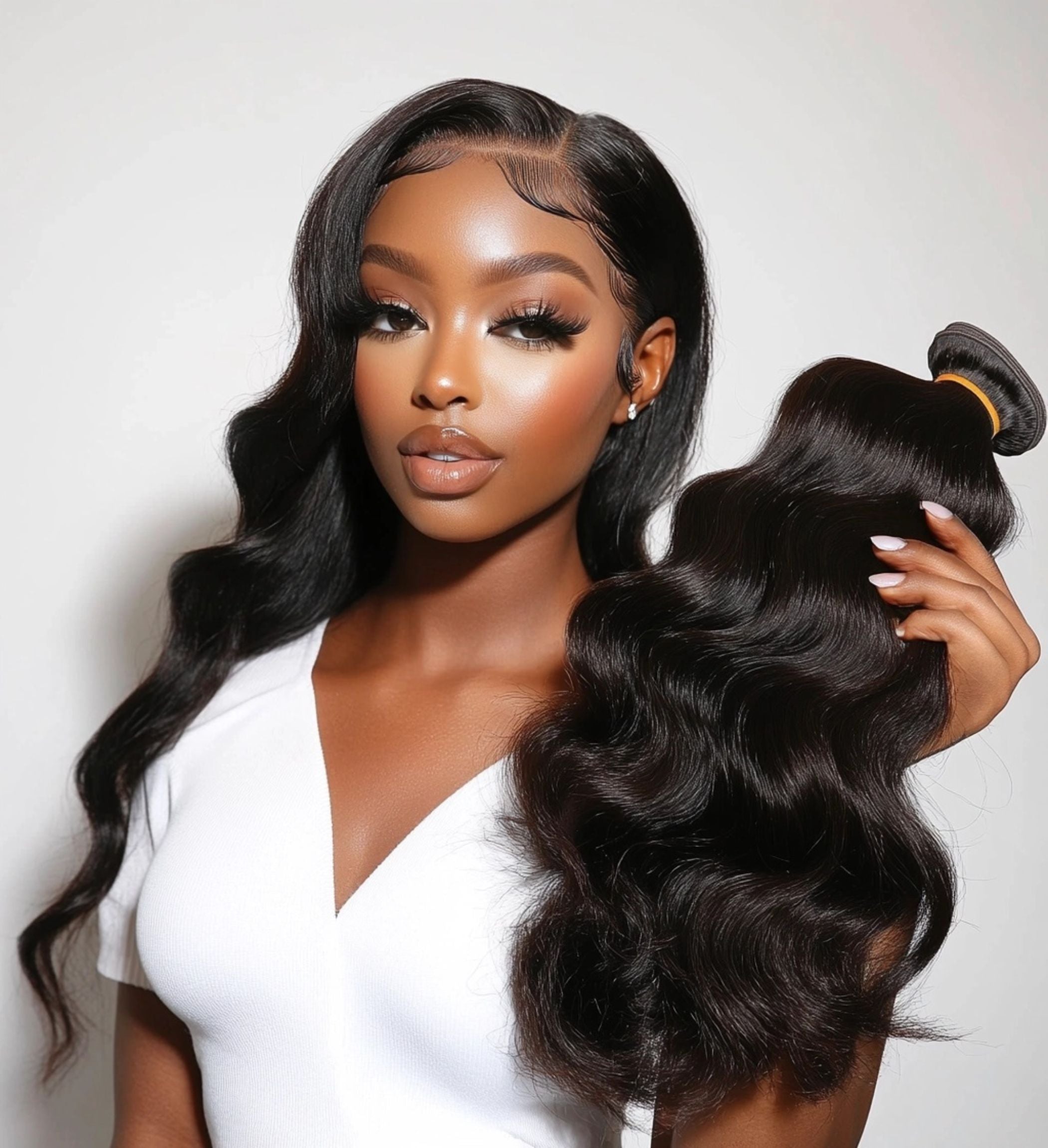 Cambodian/Vietnamese Raw Natural Wavy Hair Extensions 100% Virgin Cuticle Aligned Human Hair Bundles for Gorgeous Style