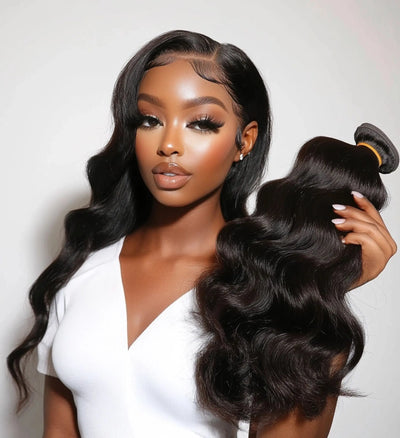 Cambodian/Vietnamese Raw Natural Wavy Hair Extensions 100% Virgin Cuticle Aligned Human Hair Bundles for Gorgeous Style
