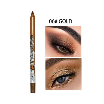 Colorful Long-lasting Eyeliner Pencil Waterproof Quick-dry No Blooming Blue Pink Eye Liner Pen Eyes Makeup Cosmetics Tools 6