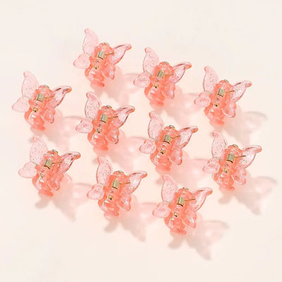 10/20/30Pcs New Colorful Butterfly Mini Hair Clip Accessories 3875-4 10pcs