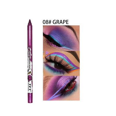 Colorful Long-lasting Eyeliner Pencil Waterproof Quick-dry No Blooming Blue Pink Eye Liner Pen Eyes Makeup Cosmetics Tools 8