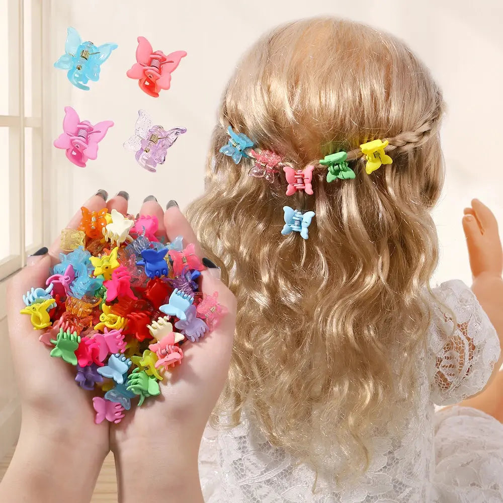 10/20/30Pcs New Colorful Butterfly Mini Hair Clip Accessories