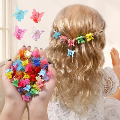 10/20/30Pcs New Colorful Butterfly Mini Hair Clip Accessories