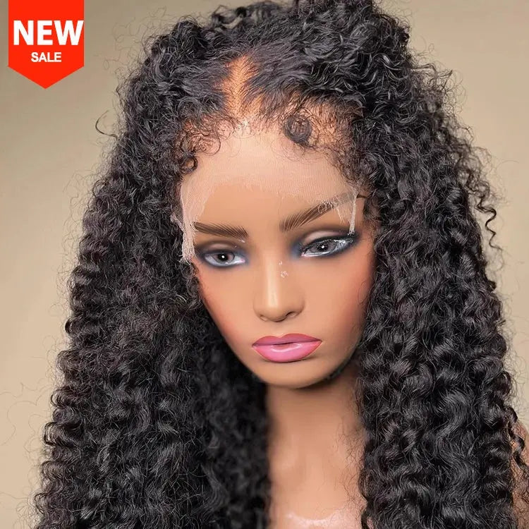 Raw Indian Natural Lace Front Curly Wig, Short Human Hair Lace Frontal Wig Curly 14 inch 13X4.