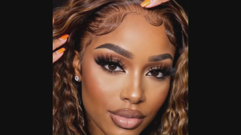 Celebrity Hair & Beauty Deep Wave Lace Front Wig – Pre Plucked Brazilian Remy Human Hair