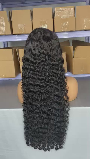 Raw Vietnamese Burmese Curly Raw Virgin Human Hair HD Lace Unprocessed Wigs (180 Density).