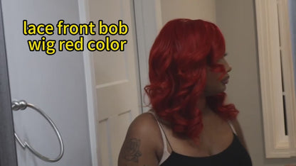 Ginger Orange Loose Deep HD Lace Front Wig Human Hair.