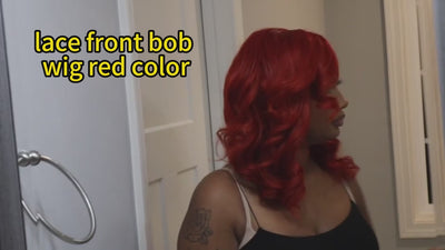 Ginger Orange Short Bob Wig Human Hair HD Lace Front Wig