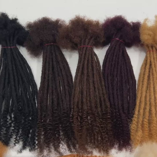 Dreadlocks Human Hair Locs with curly ends Best Quality 50 piece/ Bundles.