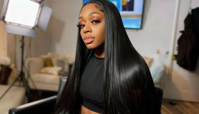 Brazilian Human Hair Straight Transparent Frontal Wigs