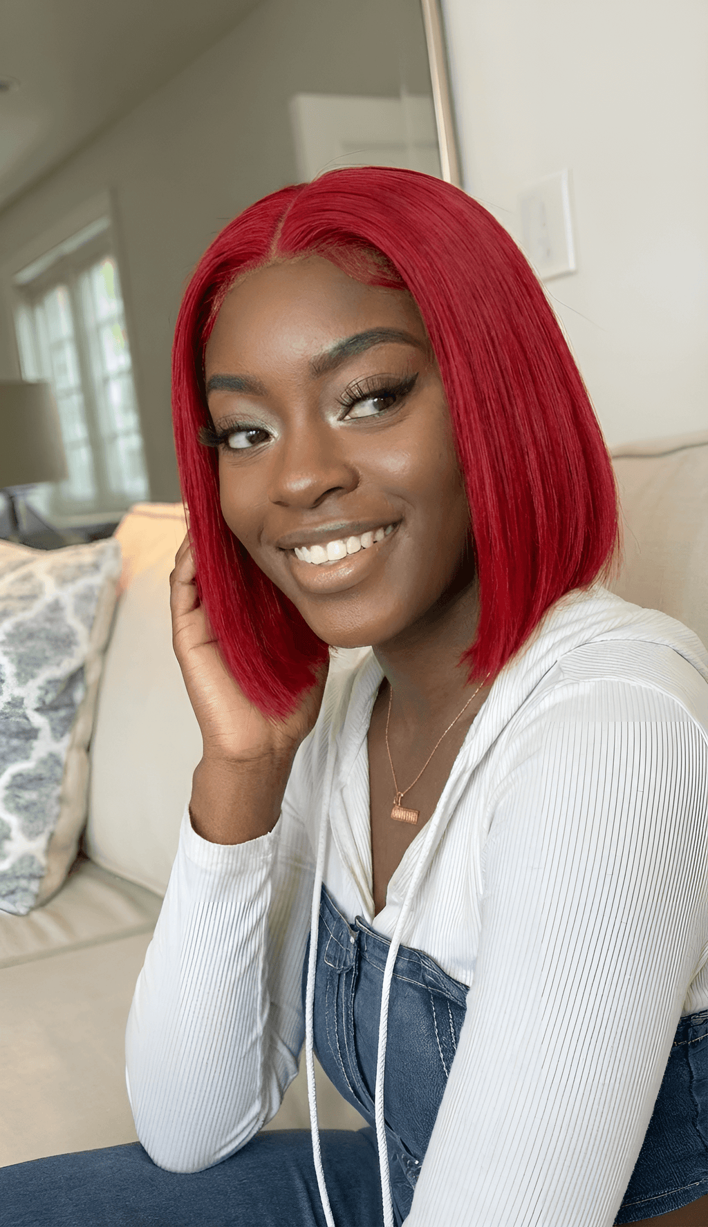 Glamour Hair Sexy Red Bob – Vibrant Color and Trendy Style.